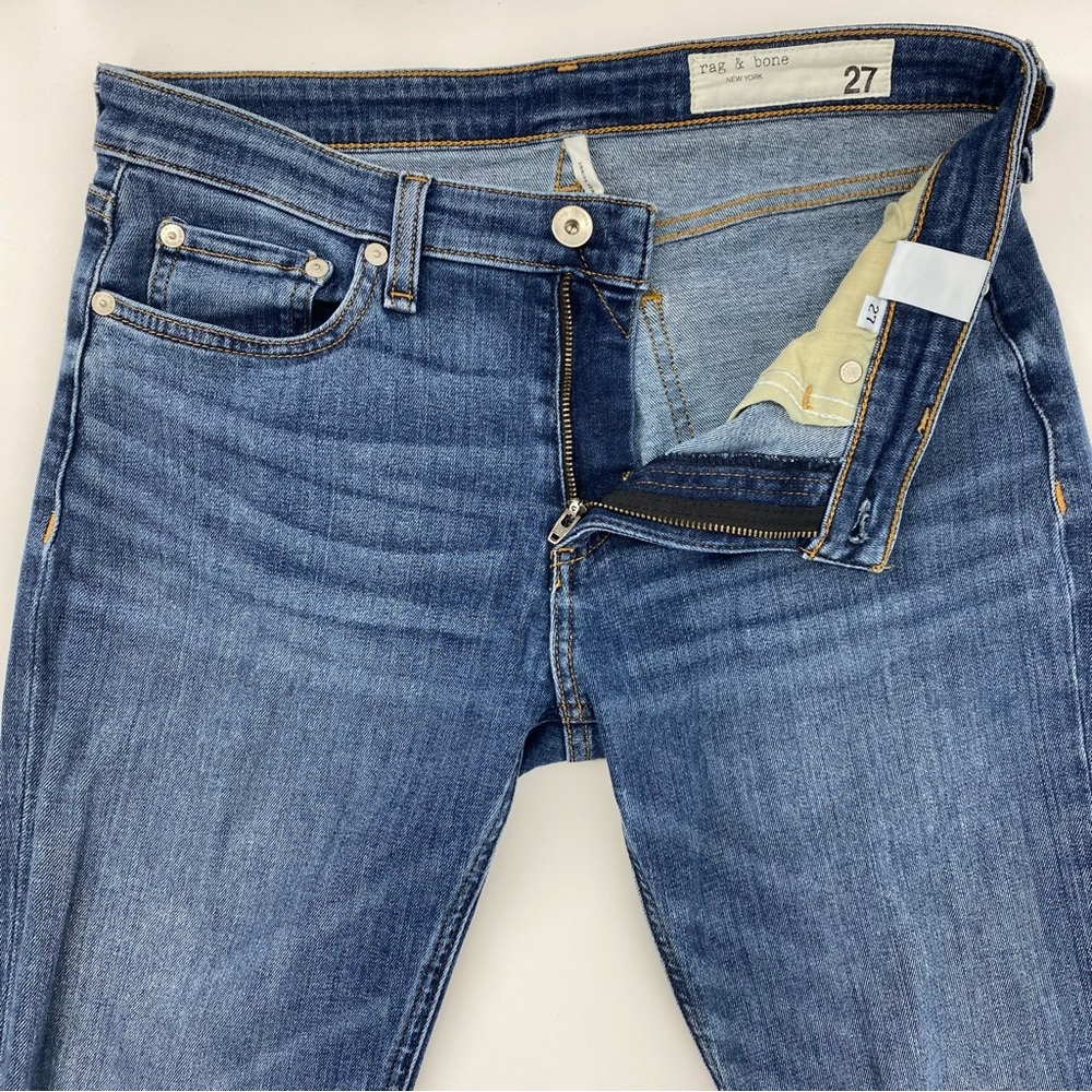 Rag & Bone Cate Mid Rise Skinny Jeans in Juni Dark Wash Womens Size 27 - Picture 4 of 15